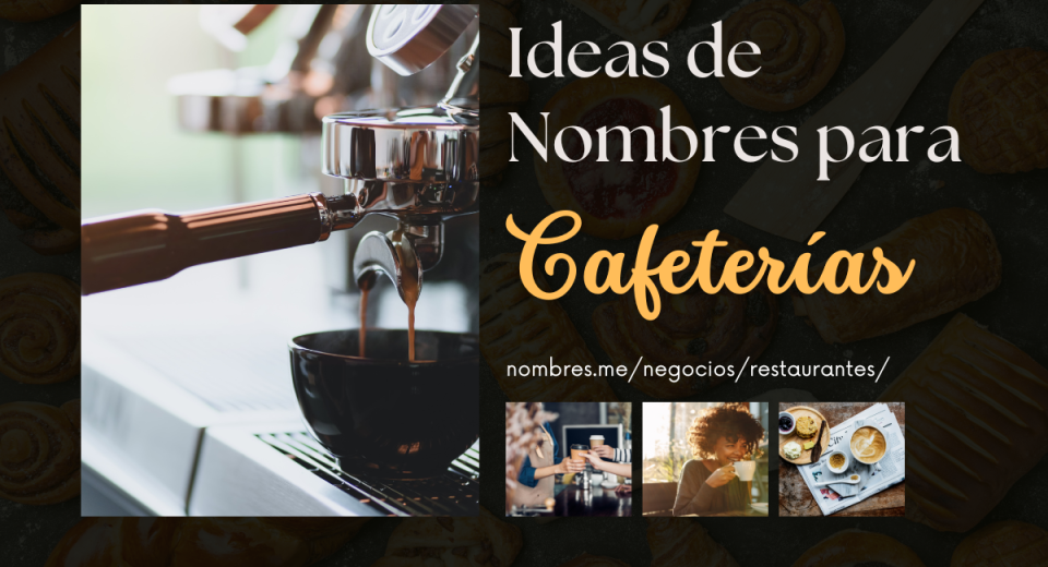 gran lista de nombres de Cafeterías