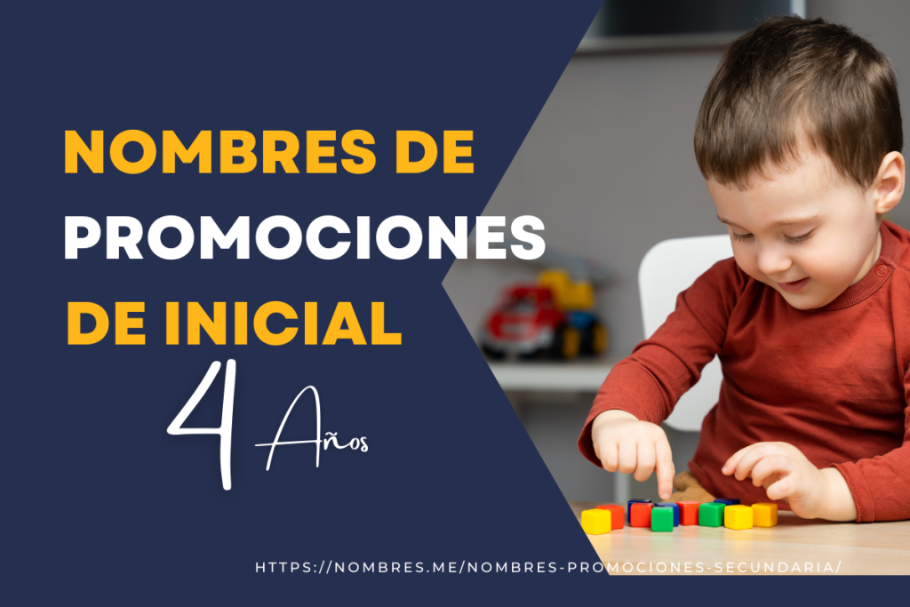 Idea de Nombres para promociones de inicial