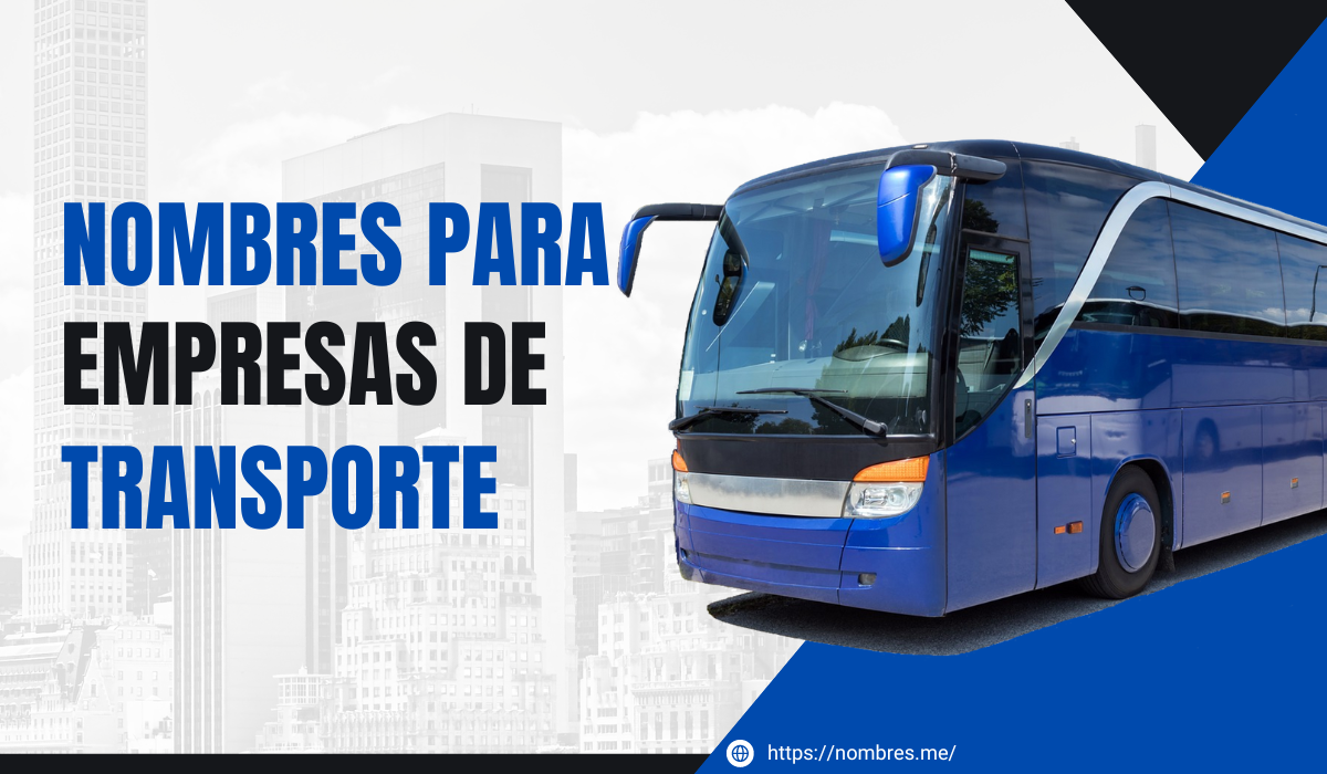 Mejores ideas de Nombres para empresas de transporte en ingles