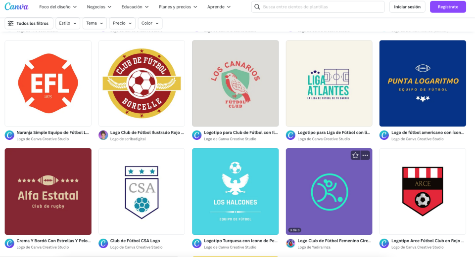 Platafroma para Crear logos de fútbol gratis